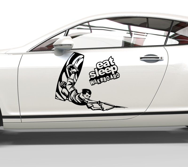 10004 Wakeborder Aufkleber